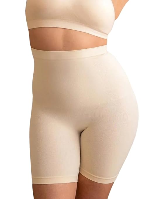 High Waist Tummy Control Shapewear Shorts | Body Shaper for Women | Tummy Tucker| Seamless Body Shaper | Shorts Under Dress | Comfortable | Breathable