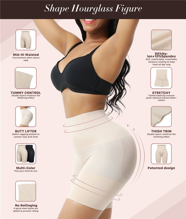 Tummy Control Shapewear - Body Shaper Tummy Control Boyshort, Body Shaper for Women