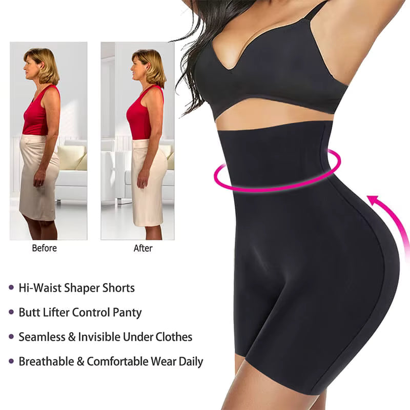 Shapewear Shorts Tummy Control Shapewear Invisible Shaping Shorts High Waisted Body Shaper