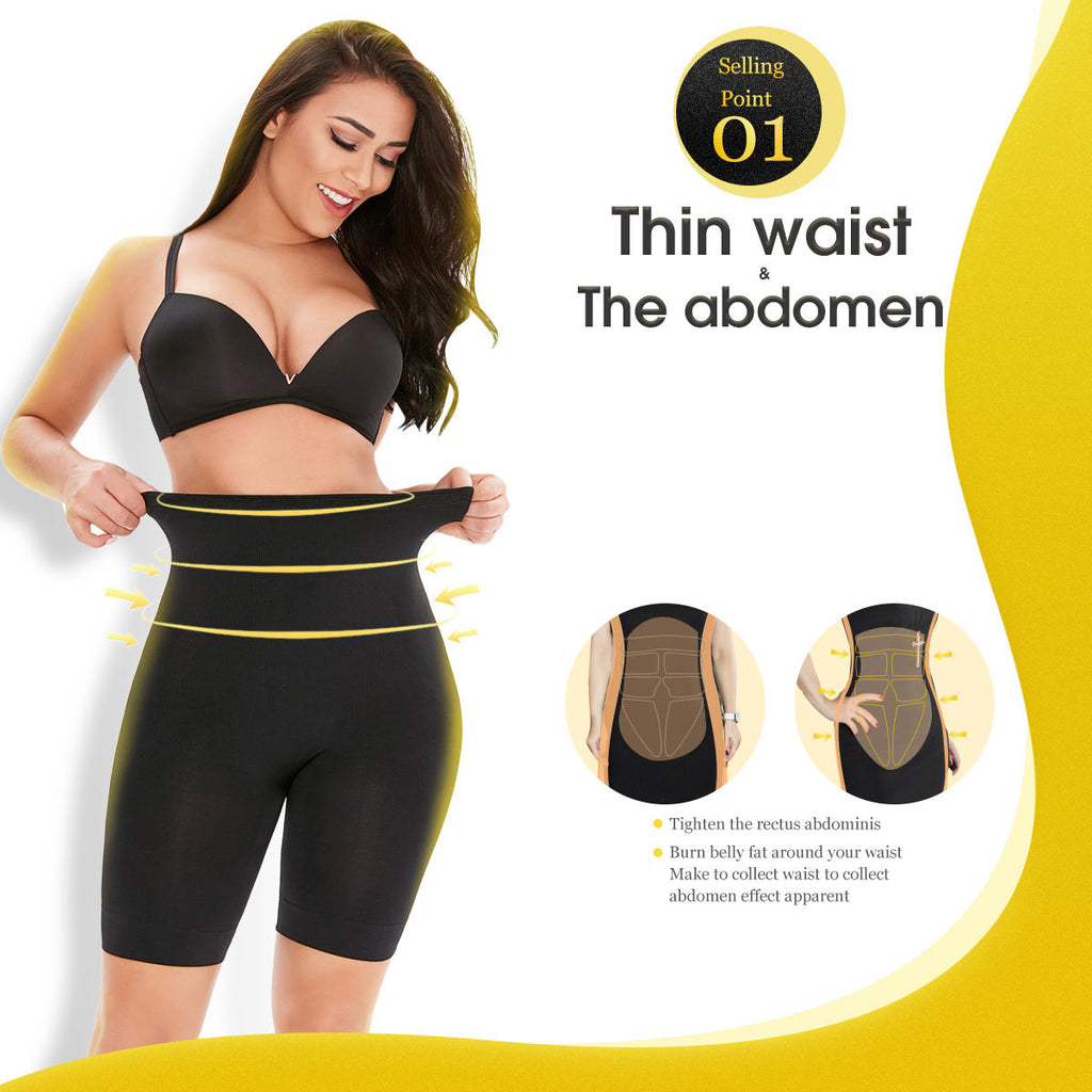 Women Cotton Blended Slim & Trim High Waist Tummy Tucker, Hip and Thigh Shapewear